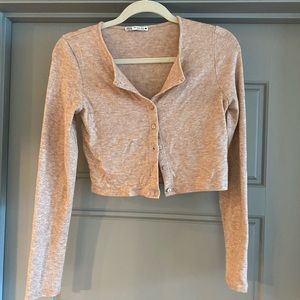 Crop top Zara cardigan!